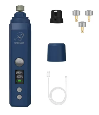 Cortaúñas para mascotas con luz LED, lima eléctrica recargable por USB para perros y gatos pequeños y grandes.