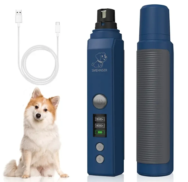 Cortaúñas para mascotas con luz LED, lima eléctrica recargable por USB para perros y gatos pequeños y grandes.