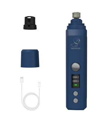 Cortaúñas para mascotas con luz LED, lima eléctrica recargable por USB para perros y gatos pequeños y grandes.