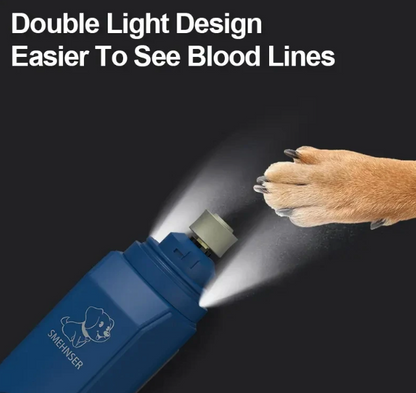 Cortaúñas para mascotas con luz LED, lima eléctrica recargable por USB para perros y gatos pequeños y grandes.